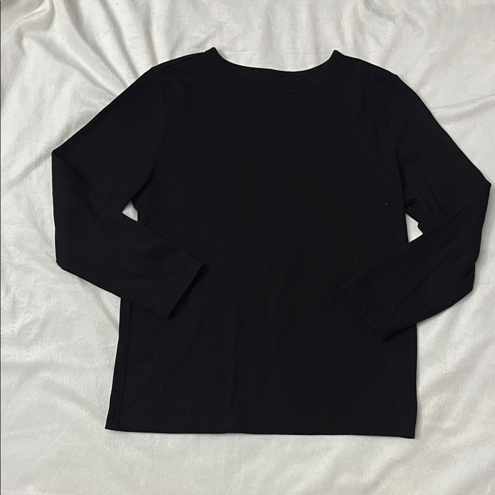 wonder nation Black Long Sleeve Crewneck Top